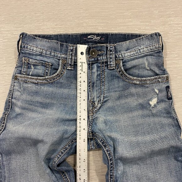 Silver Zac Bootcut Jeans Mens 29 x 32 Relaxed Fit Medium Wash Denim Pants - Picture 13 of 16